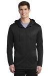 SanMar Nike NKAH6259, Nike Therma-FIT Full-Zip Fleece Hoodie.