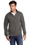  SanMar Port & Company PC78FZ, Port & Company  Core Fleece Cadet Full-Zip Sweatshirt