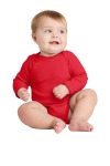  SanMar Rabbit Skins RS4411, Rabbit Skins Infant Long Sleeve Baby Rib Bodysuit.