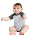 SanMar Rabbit Skins RS4430, Rabbit Skins Infant Baseball Fine Jersey Bodysuit.