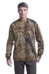 Russell Outdoors Realtree Long Sleeve Explorer 100% Cotton T-Shirt with Pocket.