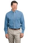 Port Authority Long Sleeve Denim Shirt.