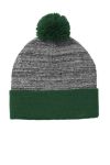 SanMar Sport-Tek STC41, Sport-Tek  Heather Pom Pom Beanie