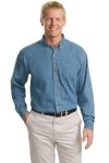 SanMar Port Authority TLS600, Port Authority Tall Long Sleeve Denim Shirt.