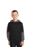  SanMar Sport-Tek YST231, Sport-Tek Youth Sport-Wick Mineral Freeze Fleece Colorblock Hooded Pullover.