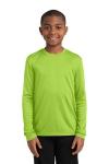  SanMar Sport-Tek YST350LS, Sport-Tek Youth Long Sleeve PosiCharge Competitor Tee.