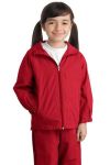 Sport-Tek Youth Hooded Raglan Jacket.