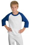 Sport-Tek Youth Colorblock Raglan Jersey.