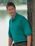  Tri-Mountain 106 Image-Men's 60/40 Pique Pocketed Golf Shirt.