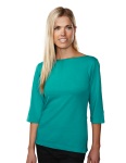  Tri-Mountain 139 Cypress-Women's Cotton/Poly 60/40 Knit Top, w/ 3/4 Sleeve