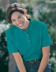  Tri-Mountain 166 Autograph-Women's Cotton Pique Golf Shirt.