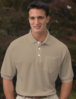 Tri-Mountain 189 Caliber Ltd-Men's Cotton Baby Pique Pocketed Golf Shirt.