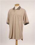  Tri-Mountain 197 Mercury-Men's Cotton Pique Pocketed Golf Shirt With Jacquard Trim.