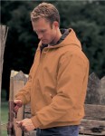  Tri-Mountain 4600 Timberline-Cotton Canvas Hooded Work Jacket With Quilted Lining.