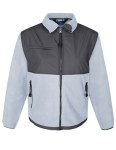  Tri-Mountain 7420 Arctic-Women's Panda Fleece Jacket With Nylon Paneling.