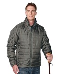  Tri-Mountain 8255 Brooklyn-Men's 100% Polyester Rib- Stop Long Sleeve Quilt Jacket With Water Resistent