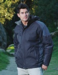  Tri-Mountain 9800 Avalanche-Men's 100% Nylon Water Resistant Full Lined & Quilted w/ Removable Hood Woven Jacket.