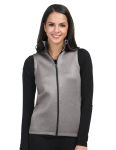  Tri-Mountain FL7002 W'??s Layer Knit Vest-Women'??s 100% Polyester Full Zip Vest.