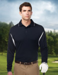  Tri-Mountain K118LS Action Long Sleeve-Men's 100% Polyester Waffle Knit