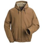 Brown Duck Hooded Jacket - EXCEL FR ComforTouch