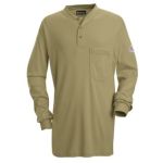  0.987 SEL2 Long Sleeve Tagless Henley Shirt - EXCEL FR