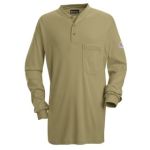 Long Sleeve Tagless Henley Shirt - EXCEL FR