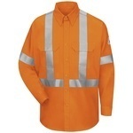 1.469 SLUS Hi-Visibility Work Shirt With CSA Compliant Reflective Trim - EXCEL FR  ComforTouch  - 6 oz.