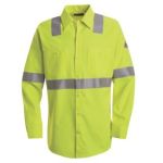 1.709 SMW4 Hi-Visibility Flame-Resistant Work Shirt - CoolTouch  2 - 7 oz.