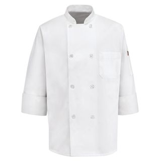 1.338 0413 Eight Pearl Button Chef Coat