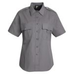 1.111 HS1267 New Dimension  Stretch Poplin Short Sleeve Shirt