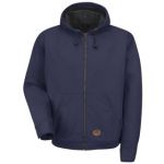 Blended Duck Zip-Front Hooded Jacket