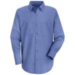 0.828 SB12 Mens Industrial Stripe Work Shirt