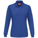  1 SK7L Womens Long Sleeve Performance Knit Polo