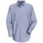 SL10 Mens Industrial Stripe Work Shirt