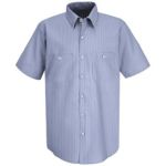0.718 SL20 Mens Industrial Stripe Work Shirt