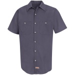 0.611 SP24_Geometric Mens Geometric Micro-Check Work Shirt