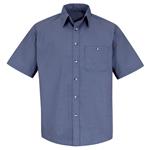 0.604 SP84 Mens Mini-Plaid Uniform Shirt