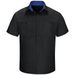 0.791 SY42 Mens Performance Plus Shop Shirt with OIL BLOK Technology Short Sleeve
