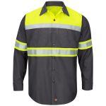 0.975 SY70 Hi-Visibility Colorblock Ripstop Work Shirt - Type O, Class 1