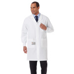 White Swan 11653 Meta 40" Unisex Fluid Resistant Anti-Static Labcoat