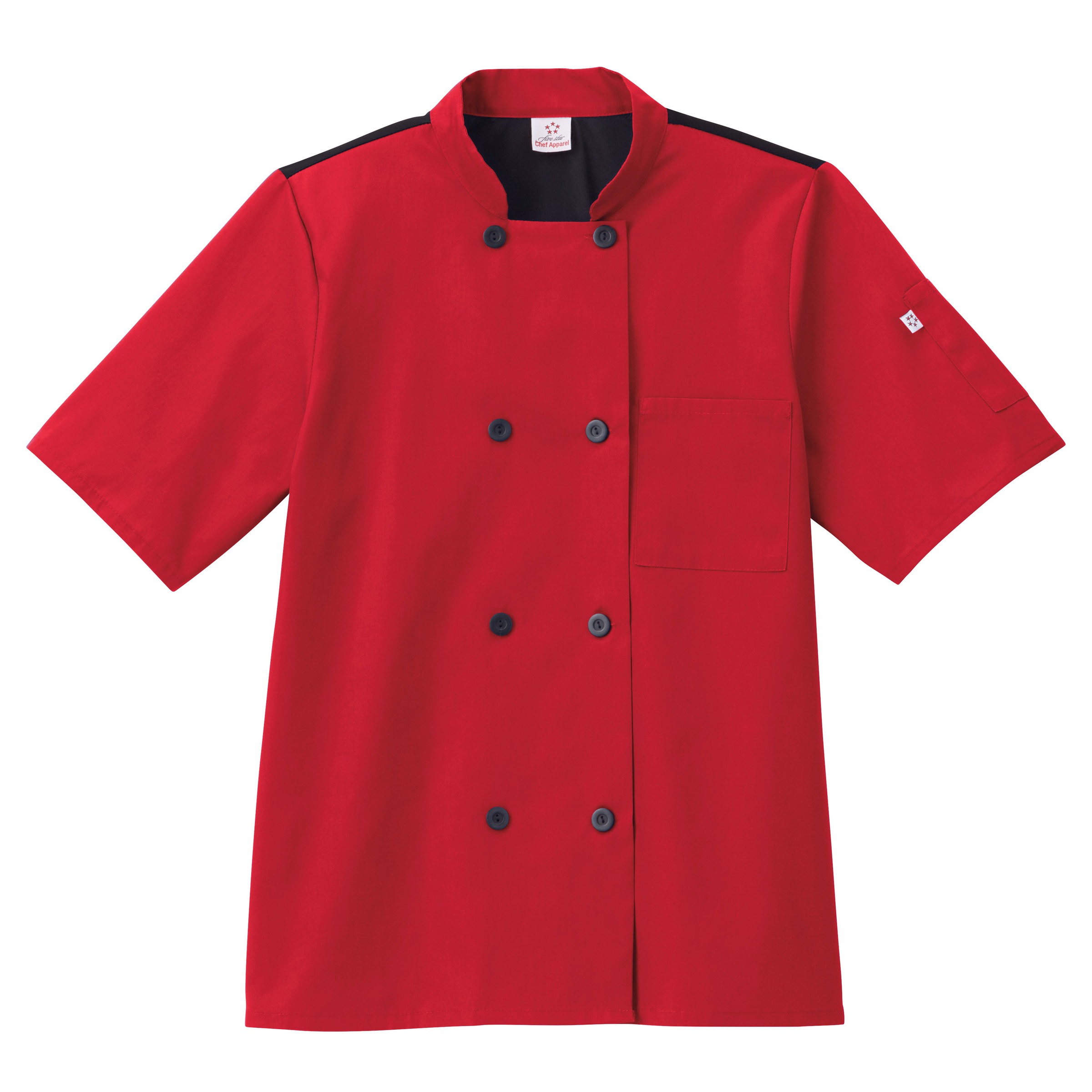 White Swan 18035 Five Star Unisex Moisture Wicking Mesh Back Chef Coat