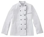 White Swan 18120 Five Star Executive Chef Jacket with Black Trim