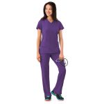 White Swan 2309 Jockey Modern Ladies Stretch V Neck Top