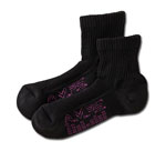 White Swan 5856 AMPS Ladies Quarter Crew Performance Sock