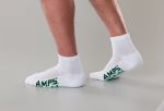 White Swan 5871 AMPS Mens Quarter Crew Performance Sock