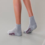 White Swan 5903 AMPS Ladies Quarter Crew Performance Sock