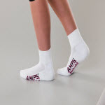 White Swan 5913 AMPS Ladies Quarter Crew Lite Performance Sock
