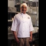  PI 3/4 Sleeve Knot Button Chef Coat
