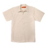  PI 65/35 Men?s All Gripper Snap Industrial Short Sleeve Work Shirt