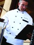  PI Black Trim Chef Coat